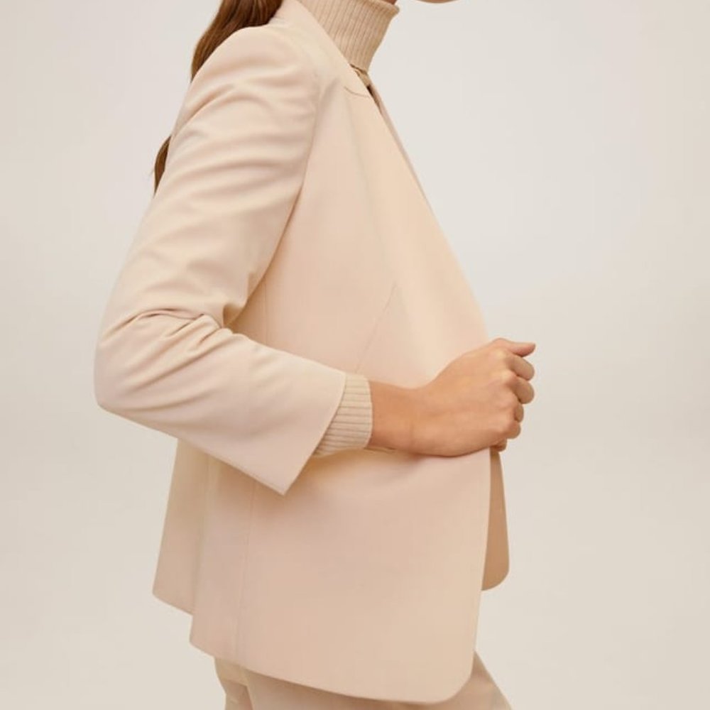 Mango Essential Structured Open Blazer - Picture 3 of 16